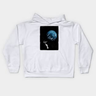 Astronaut Floating In Space Kids Hoodie